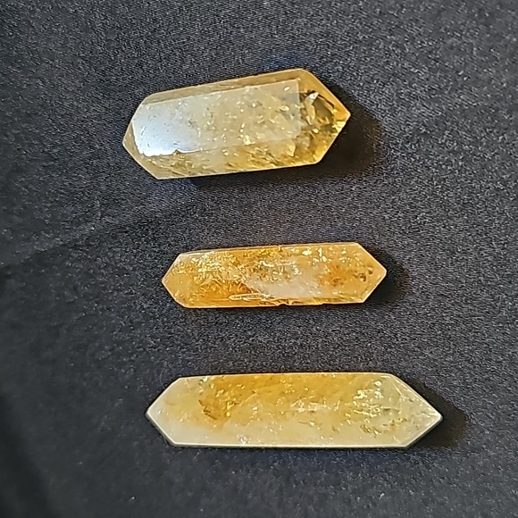 Yellow Tourmaline Stone Crystal Point - Picture 3 of 9